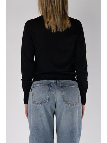 MAGLIONE DOLCEVITA IN LANA MERINO, 90100 BLACK, small