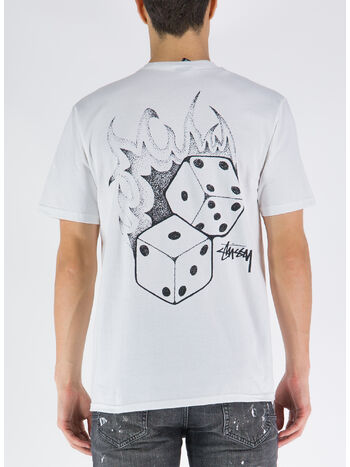 T-SHIRT FIRE DICE, WHITE, small