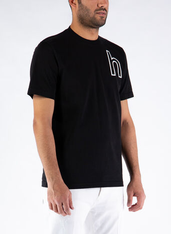 T-SHIRT MATT HEAVY JERSEY, T0002BLACK, small