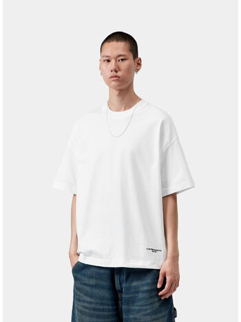T-SHIRT CHAPTER SCRIPT, 00AXX WHITE/BLACK, small
