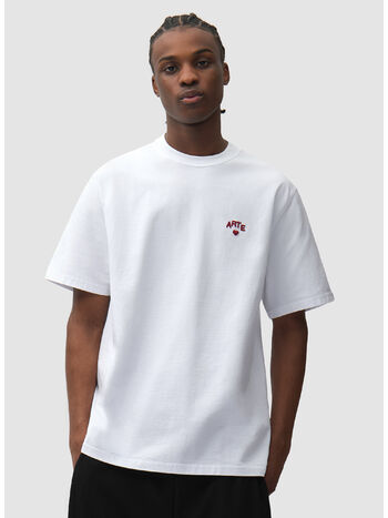 T-SHIRT HEART, 100 WHITE, small
