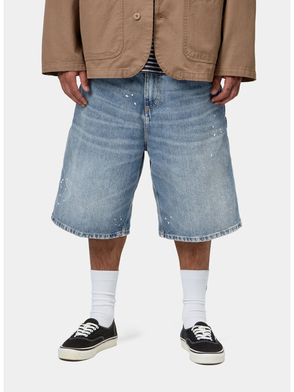 SHORT OG SINGLE KNEE, 01EJ Blue, destroy wash, splatter, medium