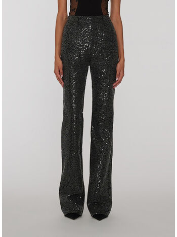 PANTALONE TWILL SEQUIN, 1000 BLACK, small