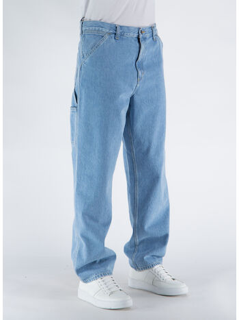 PANTALONE SINGLE KNEE, 0112 BLUE STONE BLEACHED, small
