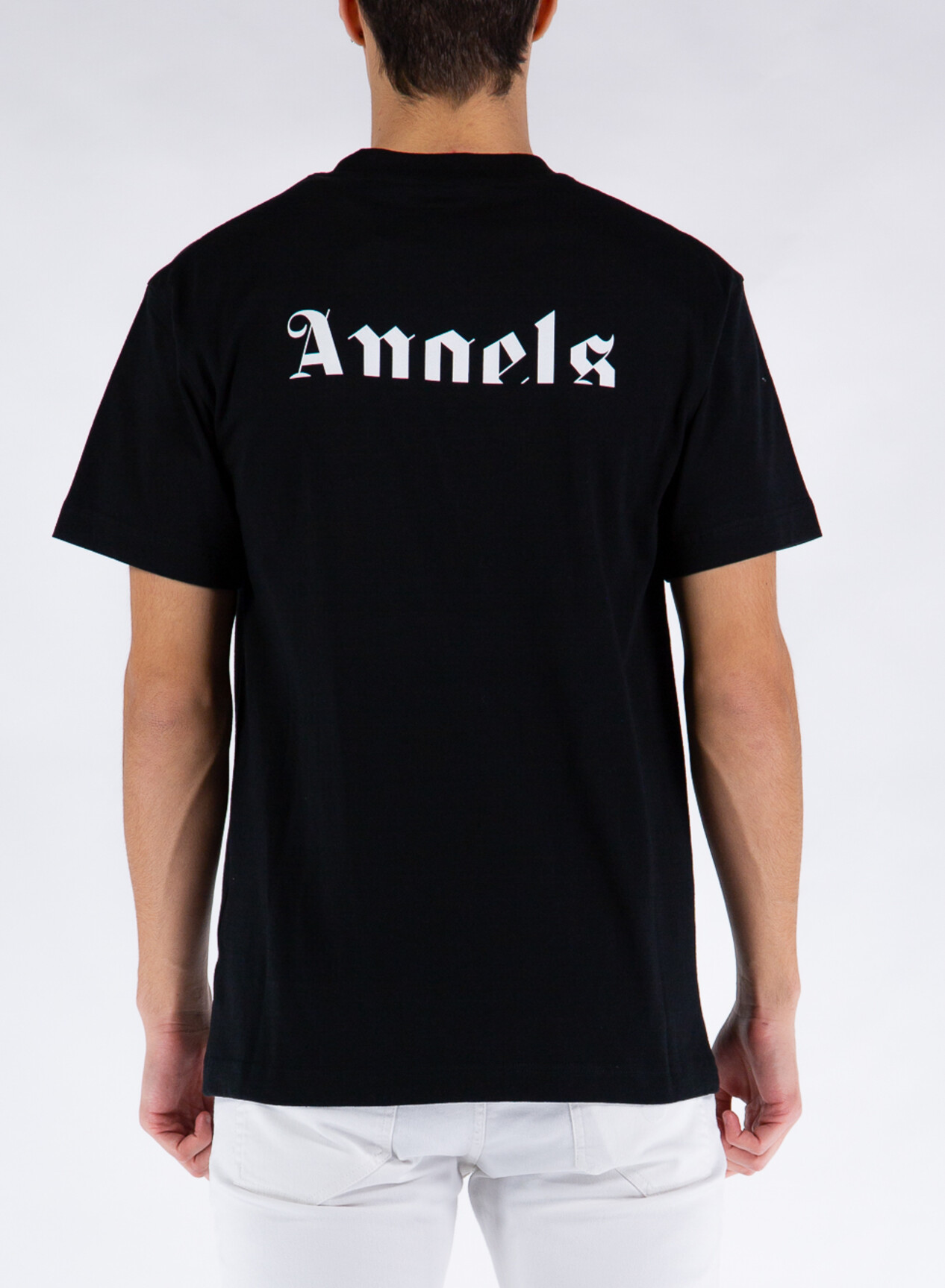 MONCLER GENIUS 8 PALM ANGELS T-SHIRT CON PATCH ALI Bianco, Nero 