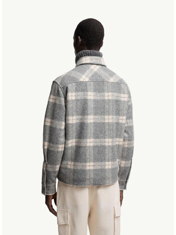 GIACCA A CAMICIA A MANICHE LUNGHE IN TARTAN, F09, small