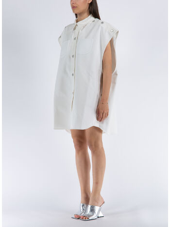 CAMICIA MEGA-STYLING DRY DENIM SHIRT, 0001 HERITAGE WHITE, small