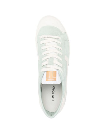SCARPA SUEDE LOW TOP, 5E001 PISTACHIO/BEIGE + IVORY, small