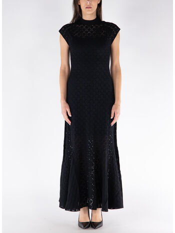ABITO MIDI A-LINE BODYCON, 10 BLACK, small