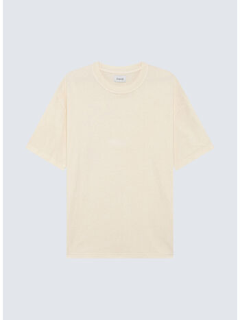 T-SHIRT MICRO LOGO, C0087 Jersey Dyed Ecru, small