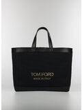 BORSA TEXTURED CANVAS SMALL, C9203 BLACK/GOLD/BLAC, thumb