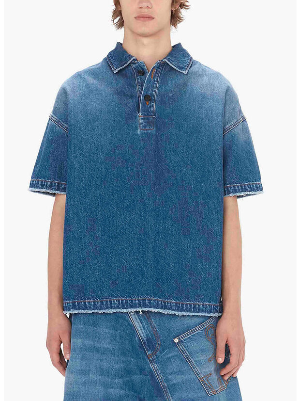 POLO IN DENIM, 804 LIGHT BLUE, large