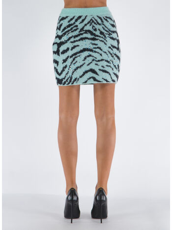 GONNA ZEBRA PATTERN KNITTED, 9018 MINT, small