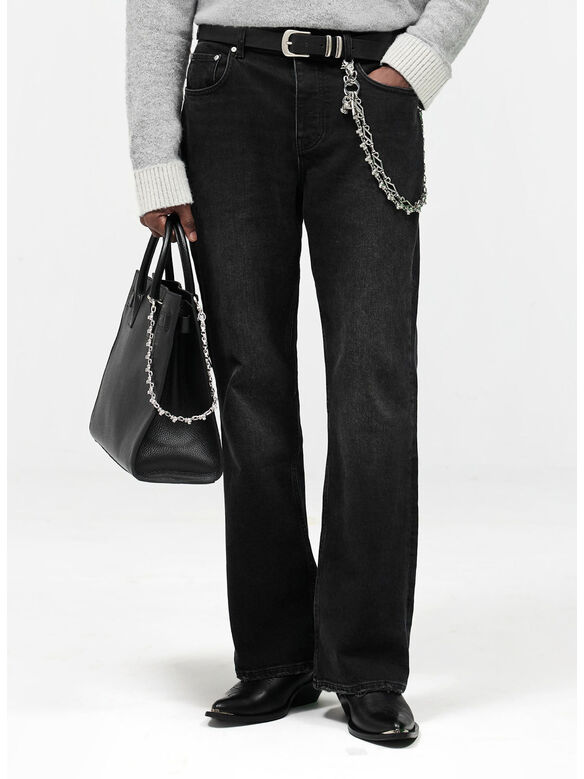 JEANS BOOT CUT, 03 AGED BLACK, medium