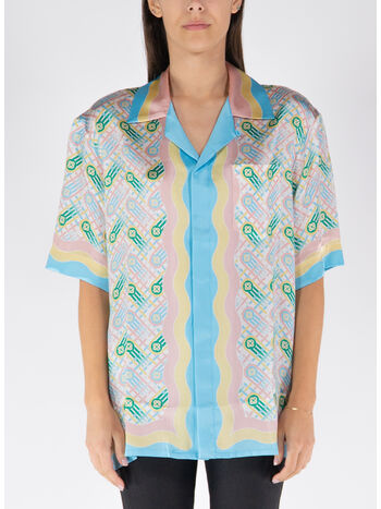 CAMICIA CUBAN COLLAR, PING PONG PRINT, small