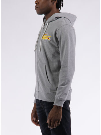 FELPA FULL ZIP LOGO, TOP GREY, small