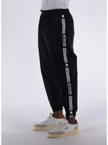 PANTALONE CON COULISSE IN VITA, 900 BLACK, small