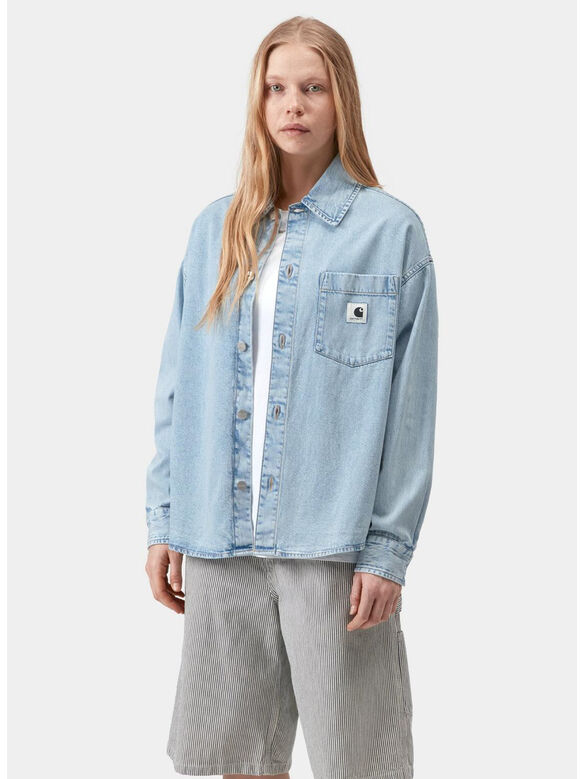 CAMICIA ALTA, 0112 Blue, stone bleached, medium