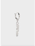 ORECCHINI HOOP LOGO MONO, 7200 SILVER, thumb
