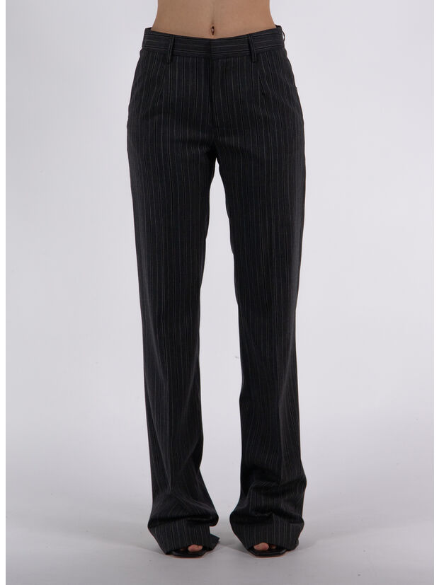 PANTALONE SARTORIALE GESSATO, 1665 DARK GREY, large