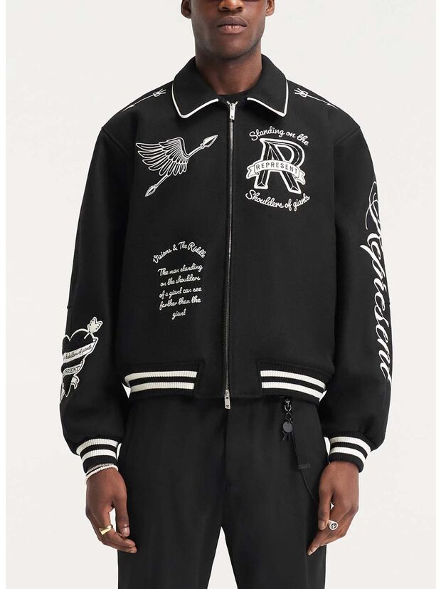 GIACCA VARSITY CHERUB, 01 JET BLACK, large