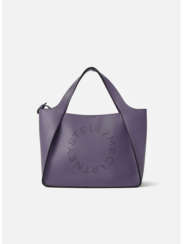 BORSA A TRACOLLA CON LOGO STELLA, 5201 GRAPE, medium