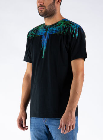 T-SHIRT WINGS REGULAR, 1069BLACKBLUE, small