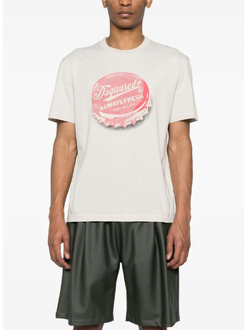 T-SHIRT REGULAR FIT TEE, 800 MASTIC BEIGE, small