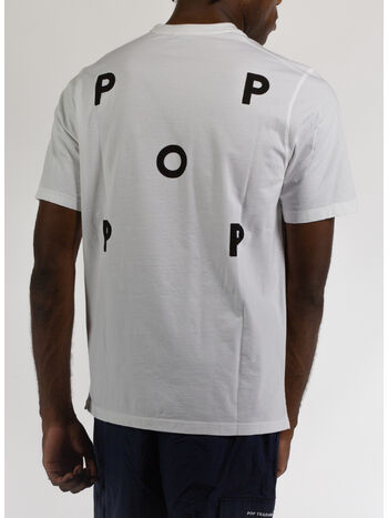 T-SHIRT LOGO, WHITE/BLACK, small