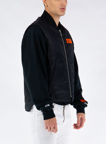 GILET HP EAGLE PRINT NYLON, 1022BLACKORANGE, small