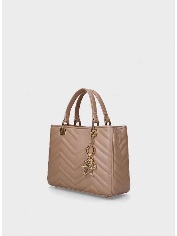 BORSA KRISSY WAVE M, LTL LIGHT TAN / LIGHT GOLD, large