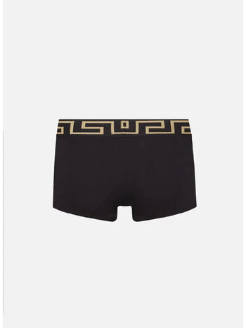 BOXER ADERENTI CON BORDO GRECA, A80G NERO, small