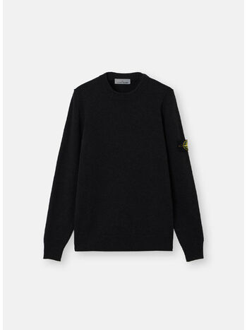 MAGLIONE GIROCOLLO LAMBSWOOL, V0029 BLACK, small