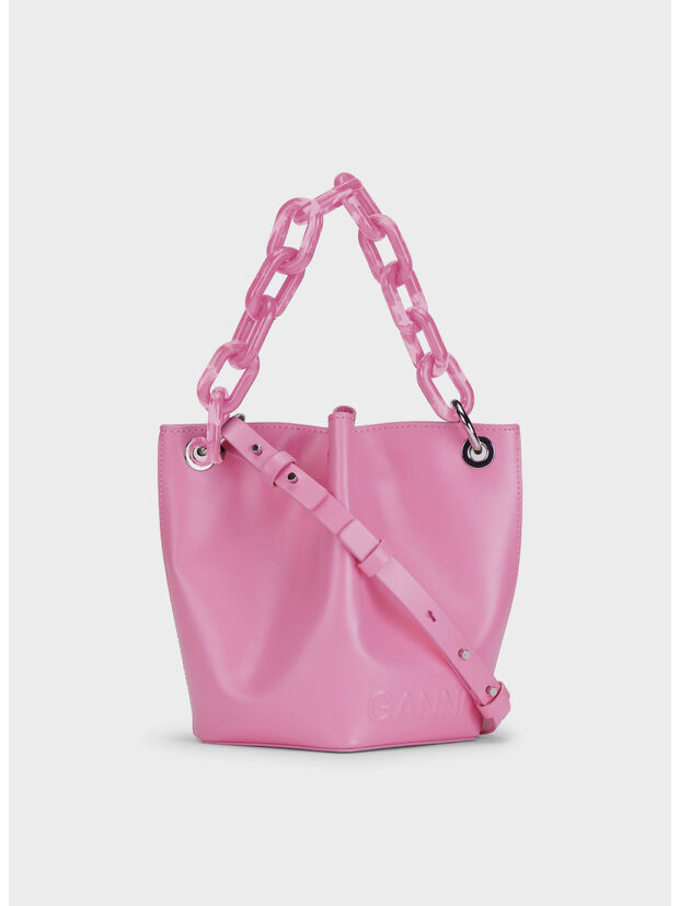 BORSA DIAMOND SMALL BUCKET BAG, 394 CYCLAMEN, large
