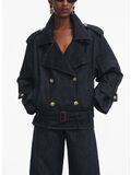 GIACCA TRENCH IN DENIM, BLUE, thumb