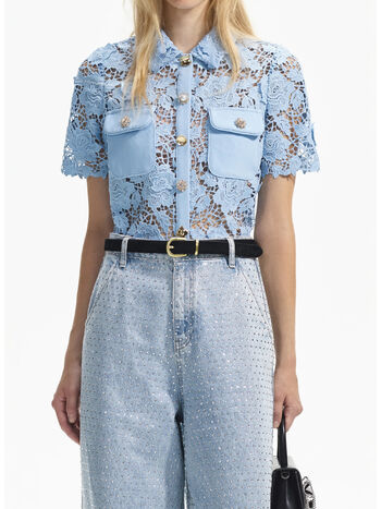 TOP BLUE LACE, BLUE, small