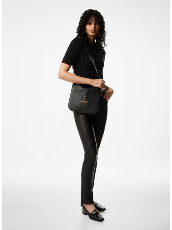 BORSA SMALL GRAIN LEATHER, 1N001 BLACK, small