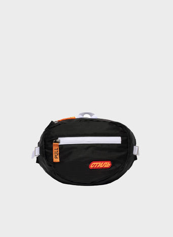 MARSUPIO CTNMB PADDED FANNY PACK, BLACK/ORANGE, small