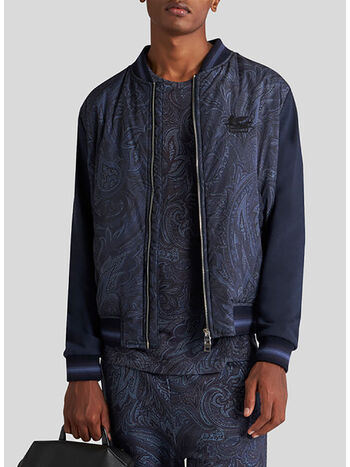 GIUBBOTTO BOMBER PAISLEY CON LOGO, X0883, small