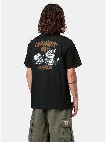 T-SHIRT COFFEE BREAK, 89XX BLACK, small