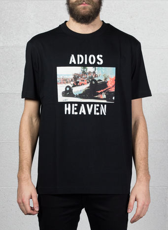T-SHIRT ADIOS HEAVEN, BLACK, small