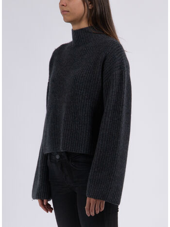 PULLOVER FUNNEL NECK, ANTHRACITE MELANGE, small