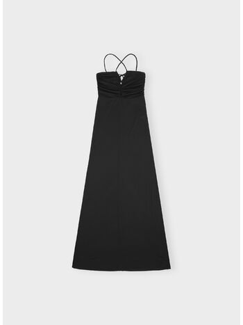 ABITO LUNGO SHINY CREPE, 099 BLACK, small