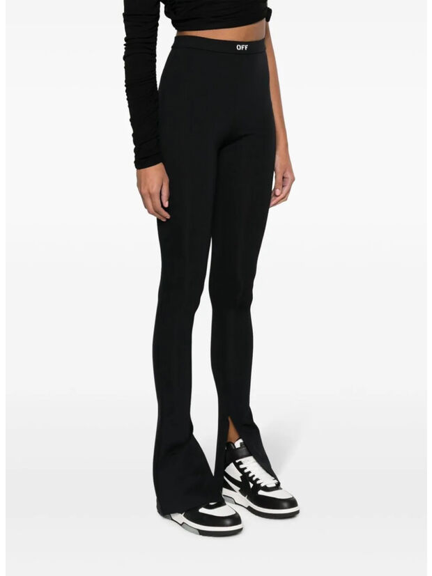 LEGGINS OFF STAMP SLEEK SPLIT, 1001 BLACK WHITE, large