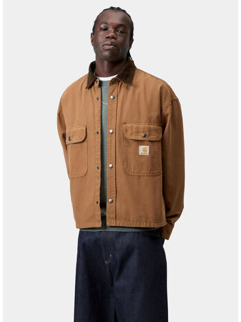 CAMICIA  PRESCOTT, 00SGD Hamilton Brown / Tobacco, garment dyed, small