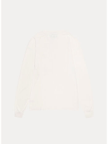 T-SHIRT LAZY LS TEE, 1201 WHITE, small