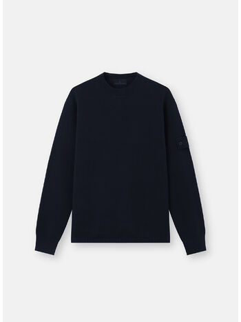 MAGLIONE GIROCOLLO S.I. GHOST, V0020 NAVY BLUE, small