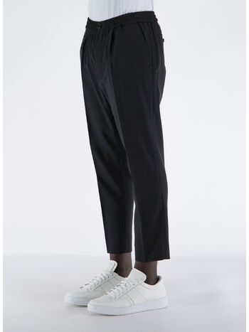 PANTALONE ELASTICATED, 001 BLACK, small