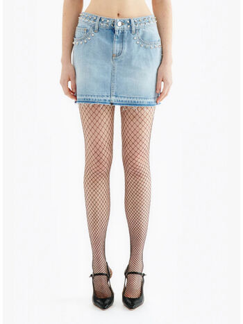 GONNA IN DENIM CON BORCHIE, 1761 LIGHT BLUE, small