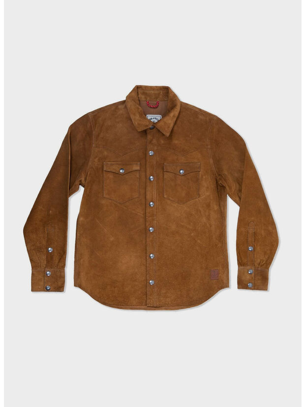 CAMICIA FENCE, COGNAC, large